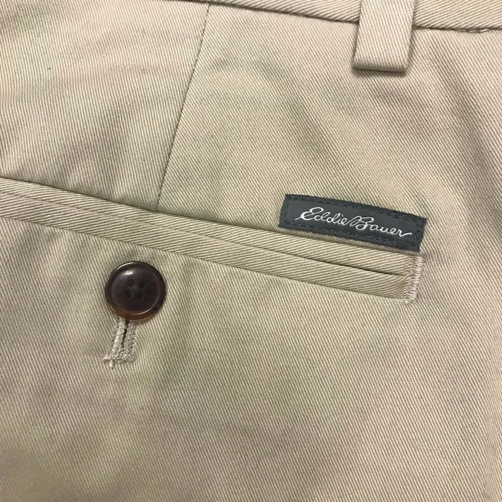 👠Eddie Bauer wrinkle free slim fit khakis.  Size 36